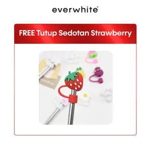 [Free Gift] Tutup Sedotan Strawberry