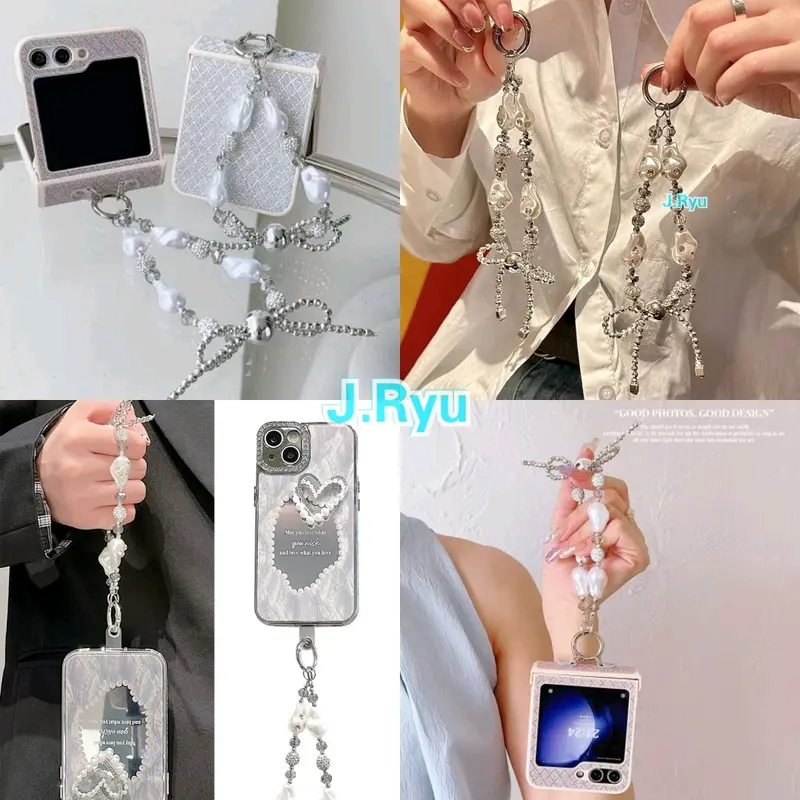 JRYU PREMIUM Gantungan Hp Korea Sparkling / Gantungan tas gantungan kunci Model Gelang 3