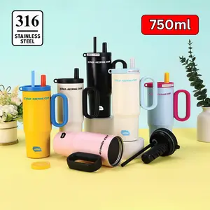 Tumbler Mug Infused Water 750ml Stainless Steel / Gelas Minum Sedotan / Tumbler Aesthetic Nami