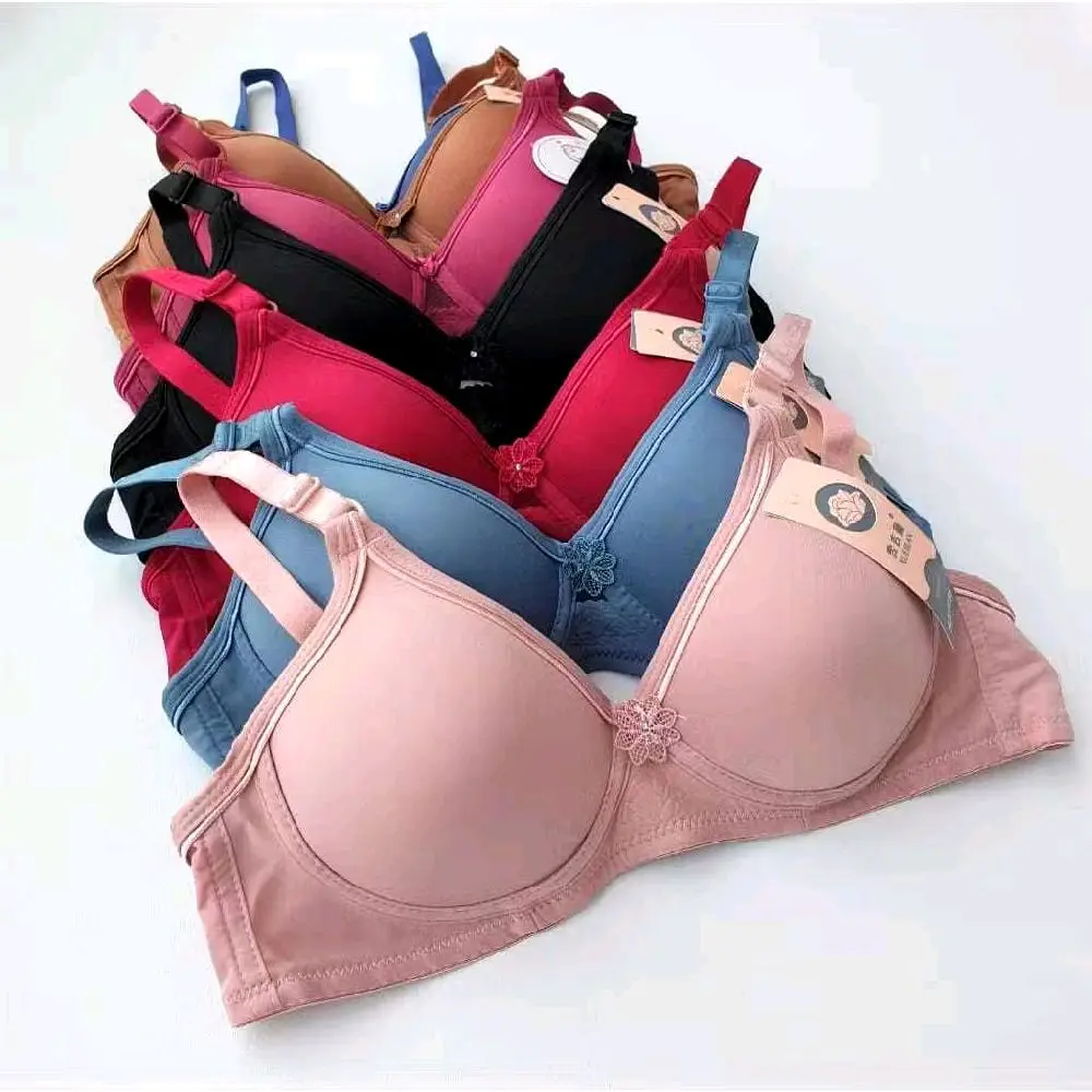 BH LINGCAO A5 KANCING 2 CUP A(KECIL),BH BUSA TANPA KAWAT bra pemuas suami Wanita Nyaman Lembut