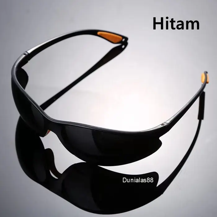 NEW! Kacamata Safety Las Hitam Pekat / Goggles Glasses Murah