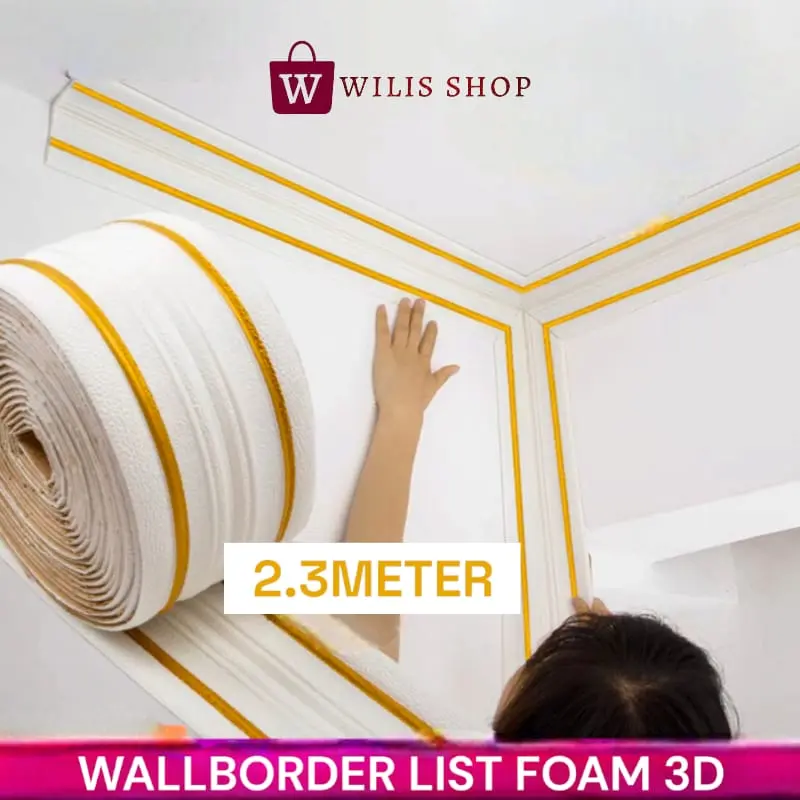 List Wallfoam 3D / List Border Wallpaper foam / Pembatas wallfoam Dinding 3D