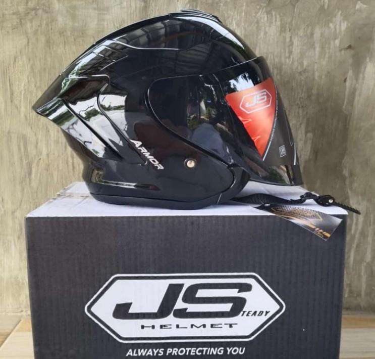 HELMET JS Armor Original 100% Obat Ganteng pria HELM ACCESORIS Motorcycle Iridium