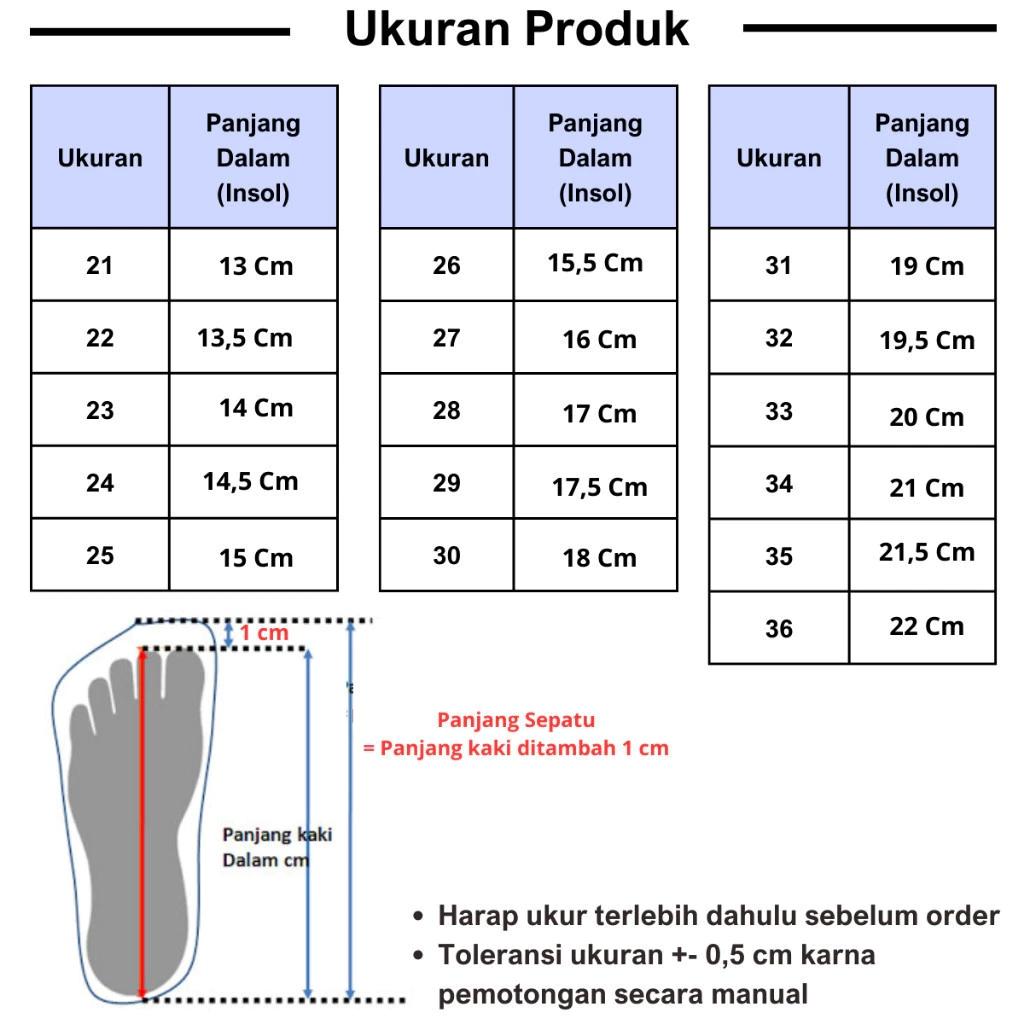 Sepatu sandal slop balet sepatu slop anak size 26-35 untuk usia 3-10 tahun