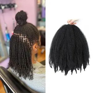 REHANA HAIR Rambut Sambung Afro Kinky Rambut Sulam Afro Rambut Anyam Afro Hair Extension Keriting Rambut Palsu Keriting Braid Black
