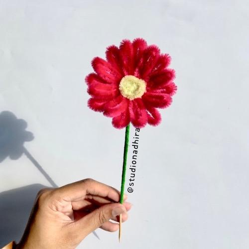 TERMURAH Poppy Flower - Pipe Cleaner 0