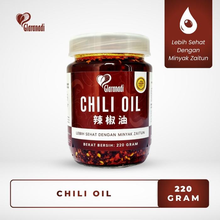 Gambar GLARANADI - Chili Oil Olive Oil 220 gram Sehat dengan Minyak Zaitun - Spicy Szechuan / Sichuan Chili - 1x Chili Oil dari Glaranadi Kab. Tangerang Tokopedia