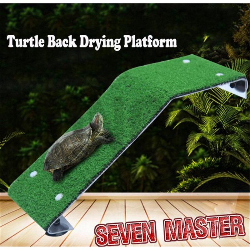 Seven Master Floating Island Basking Platform Ladder Mat Aquarium Decoration Simulated Landscaping Rest Lawn 0