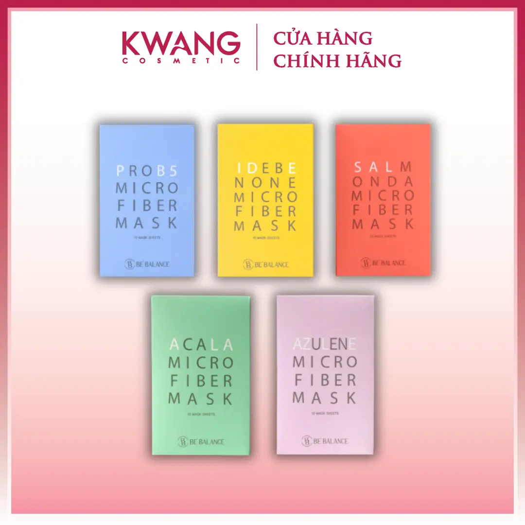 Hộp 10 miếng mặt nạ Bebalance Vải Vi Sợi Cao Cấp Chăm Sóc Da Chuyên sâu Hàn Quốc Skincare