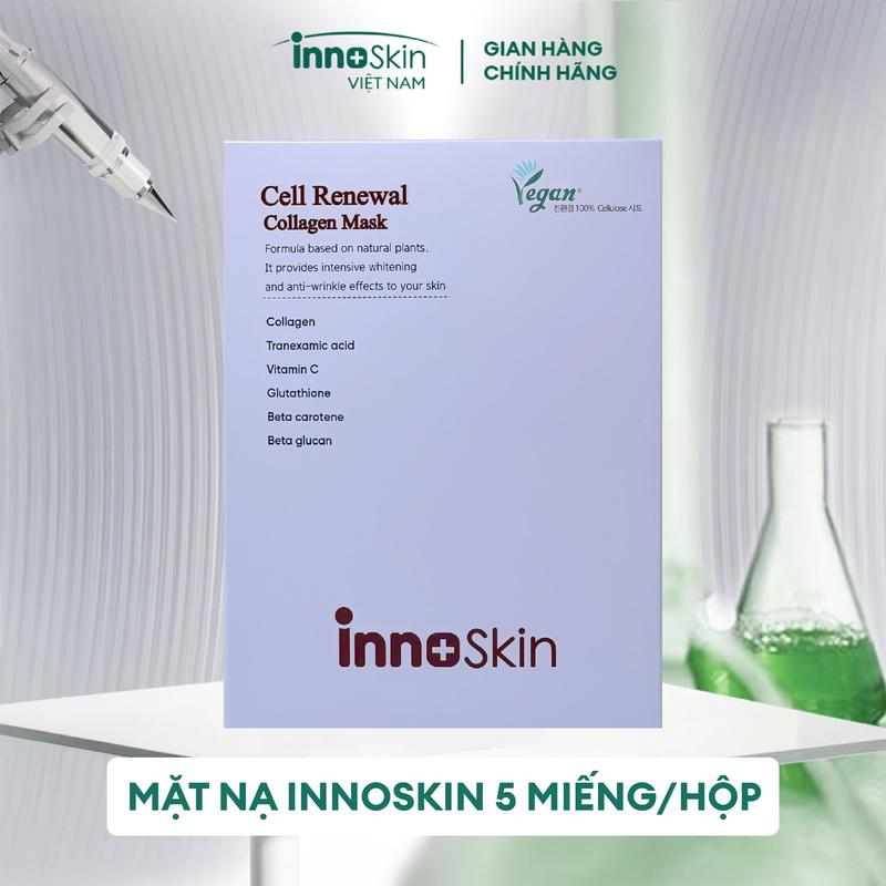   HV  DDD  T42 - Full 1 hộp 5 miếng Mặt nạ collagen vegan Innoskin 