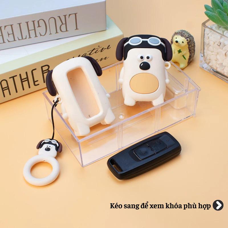 Bọc Bảo Vệ Chìa Khóa Smartkey Hình Cún Dễ Thương Cho Xe Honda Vision Lead Ablade SH Móc Khoá Móc Khóa Nội Thất A
