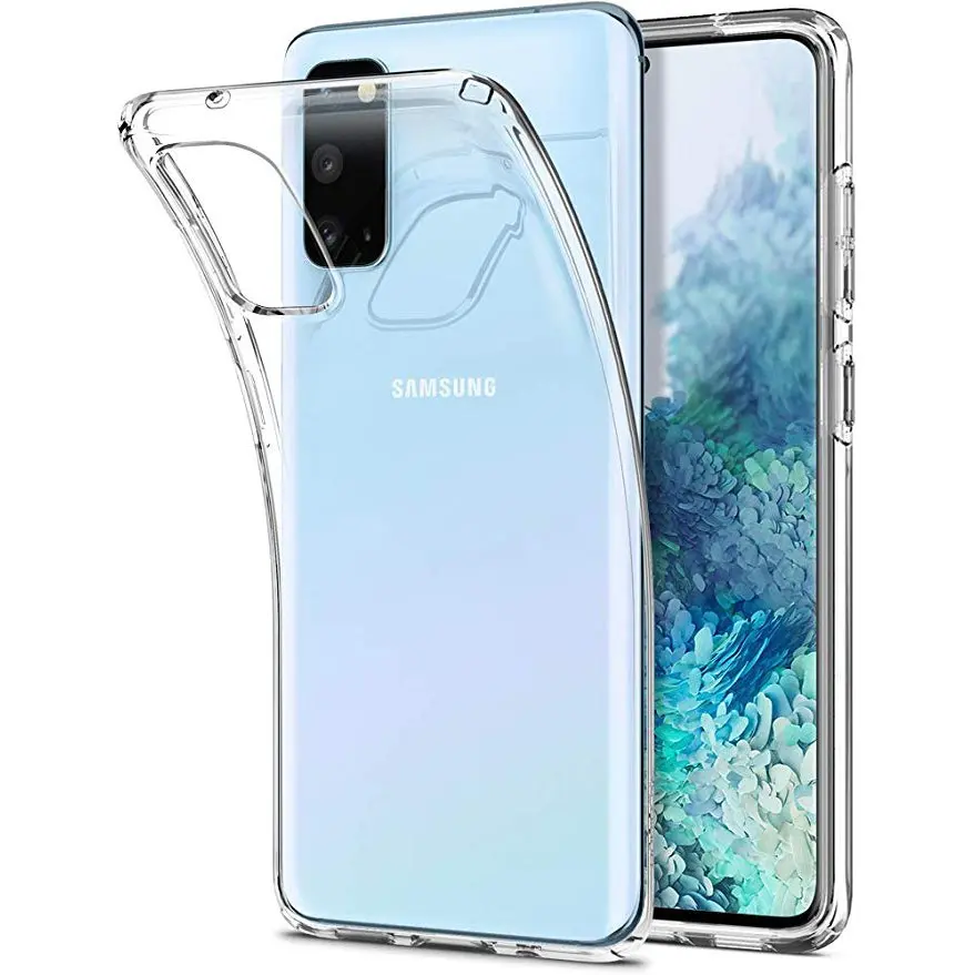 Samsung Galaxy S20 Ultra S20+ S10 S10E S9 S8 Plus Note 10 9 8 Transparent Shockproof TPU Back Case