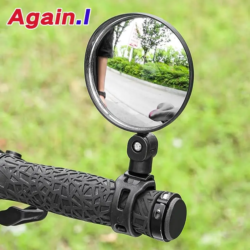 Gương chiếu hậu, Giá gắn tay lái cho xe đạp và xe máy, Xoay 360 độ, Có Thể Điều Chỉnh Thích hợp để đạp xe, Gương tròn hình elip 6