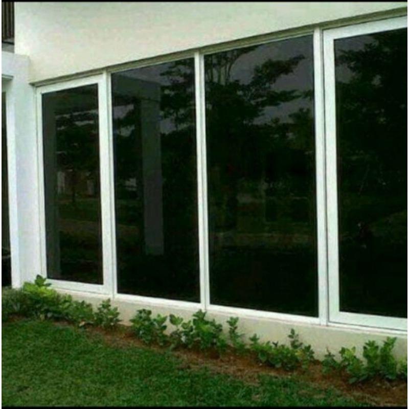 Stiker Kaca Film Jendela Rumah Mobil Gedung Hitam Riben Anti Panas Silau Lebar 150CM x 10CM 8