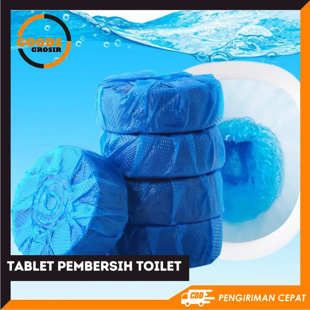 GG - TABLET BIRU PEMBERSIH TOILET | PENYEGAR DAN PEWANGI WC KLOSET | TOILET CLEANER ANTI JAMUR