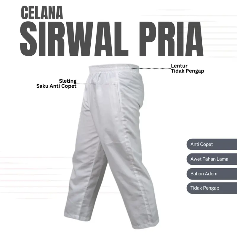 100 ribu dapat 3 Celana Sirwal Muslim Pria Dewasa 2