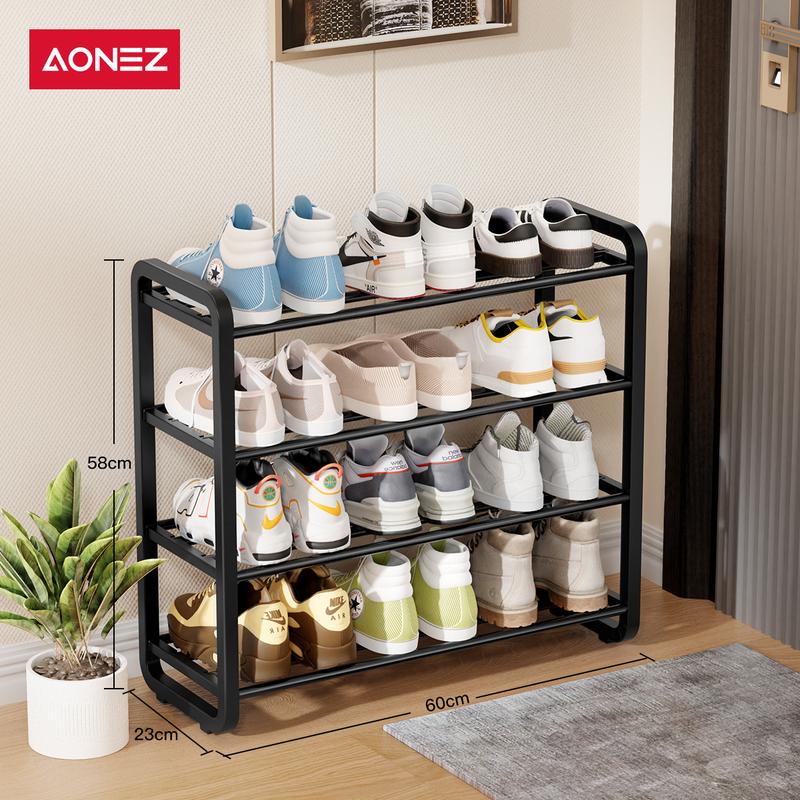 Product Introduction of 【SPESIAL KOL COD 24h Shipping】AONEZ Rak Sepatu 4 Susun Minimalis/Tempat Sepatu/Rak Sandal Dan Sepatu 2