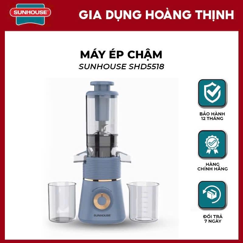 MÁY ÉP CHẬM SUNHOUSE SHD5518 có tích hợp chức năng làm kem bảo hành 12 tháng