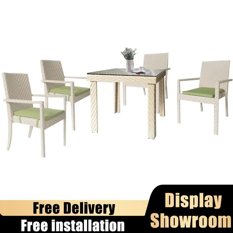1+4 Outdoor Table&Outdoor Chair(Free Delivery&Install)Type GG-DT401 Waterproof &Sun Proof Table