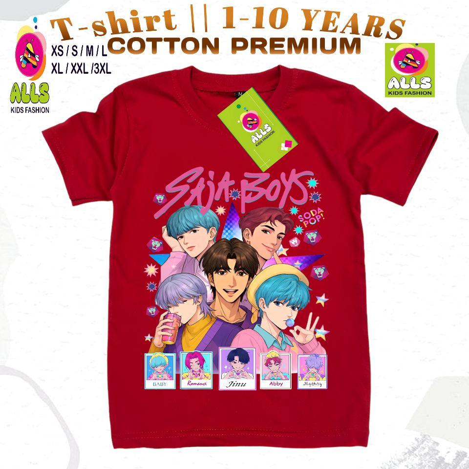 Baju Kaos Anak Gambar Saja Boys Kpop Demon Hunters Anak Laki Laki Perempuan 1-10 Tahun Fashion Distro Catton 30s Baju Kaos Anak Gambar Saja Boys Kpop Demon Hunters Anak Laki Laki Perempuan 1-10 Tahun Fashion Distro Catton 30s