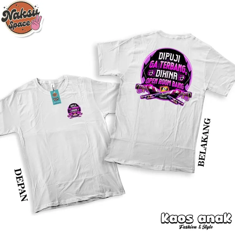 Promo Kaos Anak Di Puji Ga Terbang Di Hina Open Room Bang Sg Rapper Kaos Ff Baju Distro Unisex 5