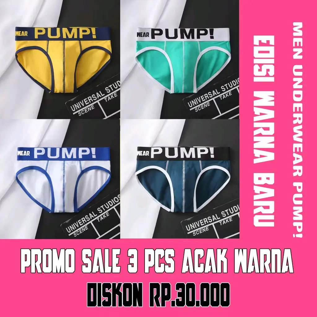 ORLVS Celana Dalam Pria MEN UNDERWEAR PUMP isi 3