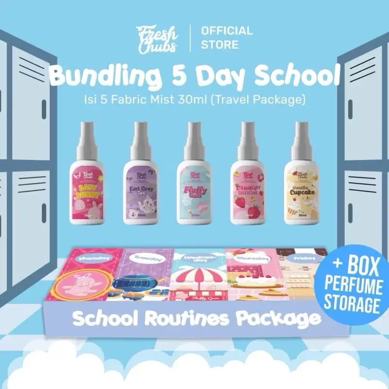 PARFUM FRESHCHUBS BUNDLING SCHOOL TRAVEL PACKAGE ISI 5 PARFUM 30ML 1