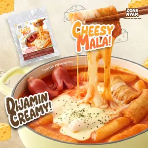 Zonanyam Topokki Chessy Mala - Toppoki Keju Mala 150GR - Kue Beras Rasa Keju Mala Makanan Korea