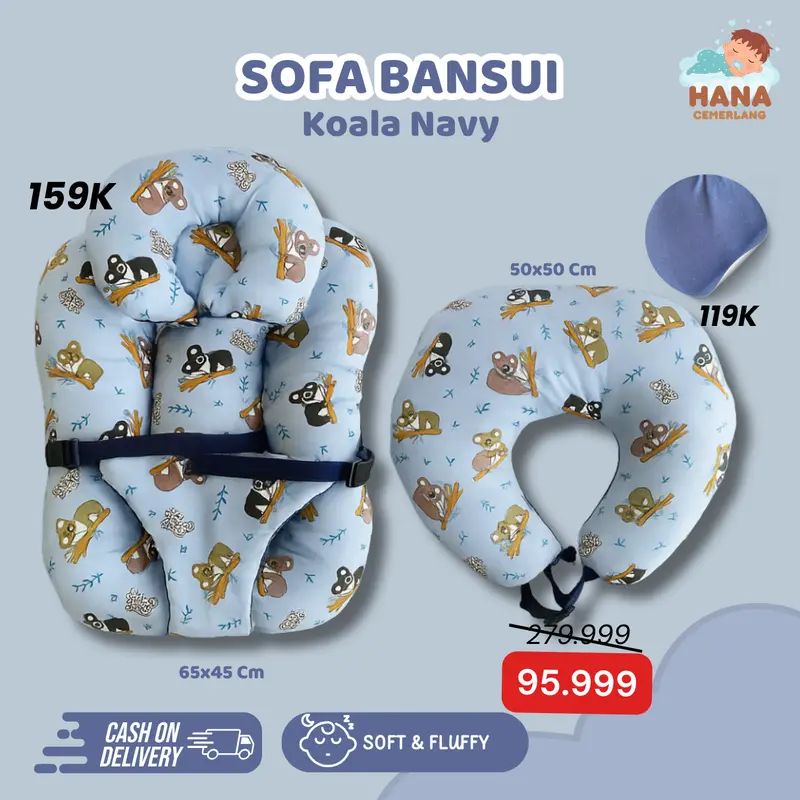 [FREE BANTAL MENYUSUI] Exclusive Sofa Baby Newborn Hanna Cemerlang Official Bayi Tidur Kasur Bayi 1