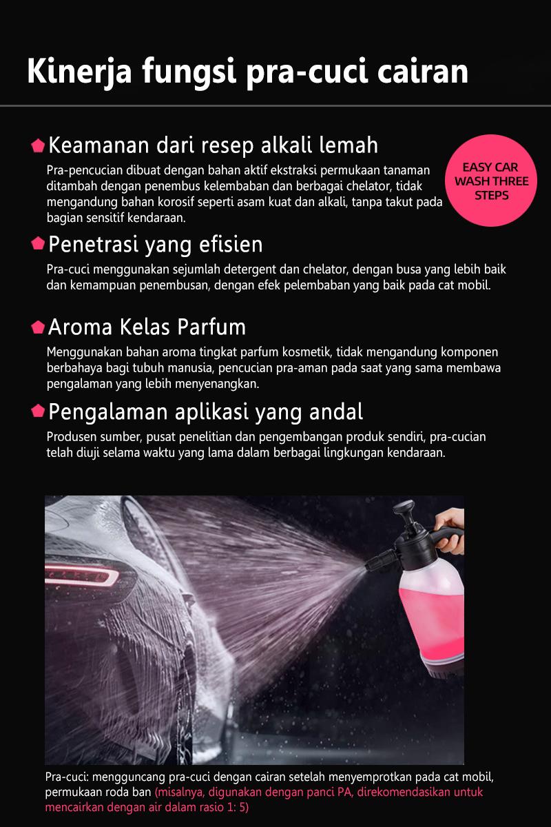 Sabun Cuci Touchless 500ml - Foam Tebal, Tanpa Gosok, Untuk Mobil & Motor