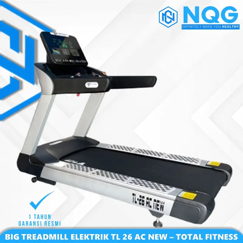NQG - New Alat Olahraga Gym Fitness Commercial Big Treadmill Listrik Elektrik Total TL 26 AC New 0