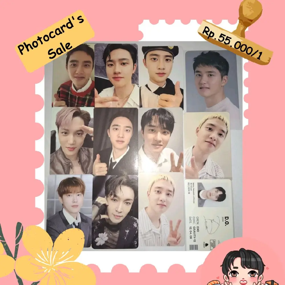 Photocard Doh Kyungsoo Suho Kai Lay EXO serba 55ribu 55k etalase 2 (baca deskripsi)