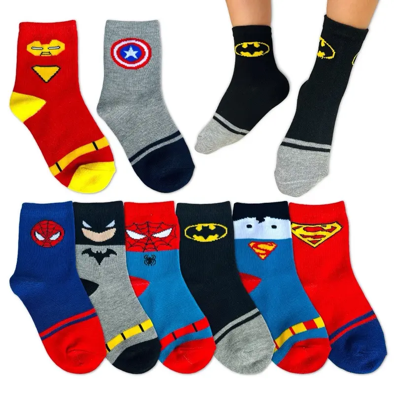 Kaos kaki anak motif super hero - kaos kaki anak size 1-6 tahun Anak-Anak 0