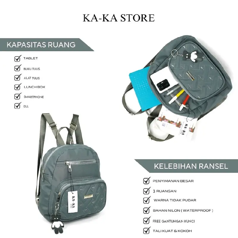 tas ransel wanita Korean style medel terbaru 2