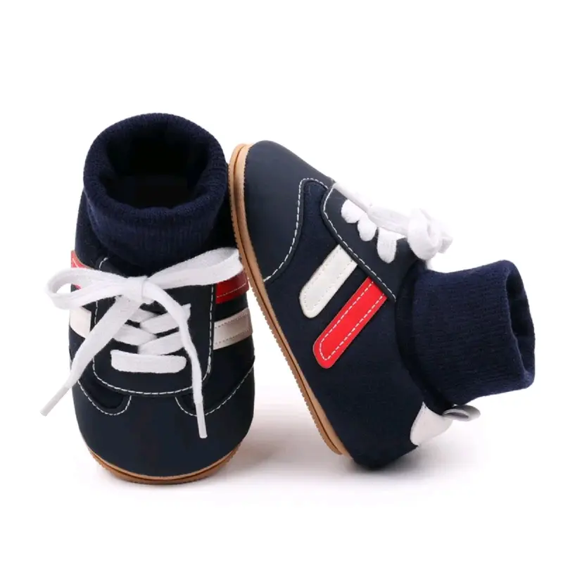 D08_JSB sepatu bayi baby shoes prewalker bayi laki-laki perempuan kaos kaki terbaru 0 3 6 9 12 bln terbaru  sepatu bayi kaos kaki model tali sepatu unisex  kekinian cute 5