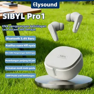 Elysound SIBYL Pro1 Original TWS True Wireless Bluetooth Earphone V5.4 Earbuds ANC ENC Dual Noise Reduction