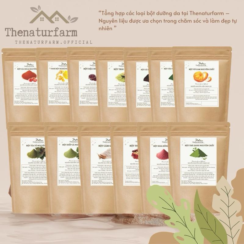  Bột thiên nhiên các loại Thenaturfarm   50GR   Hơn 30 mã bột mặt nạ  bột đắp mặt dưỡng da nguyên chất. 