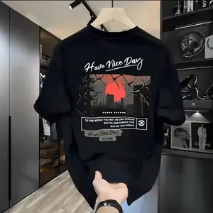 Kaos Motif Trendi Dengan Bahan Katun Lembut Yang Nyaman, Model Santai Untuk Kenyamanan Musim Panas