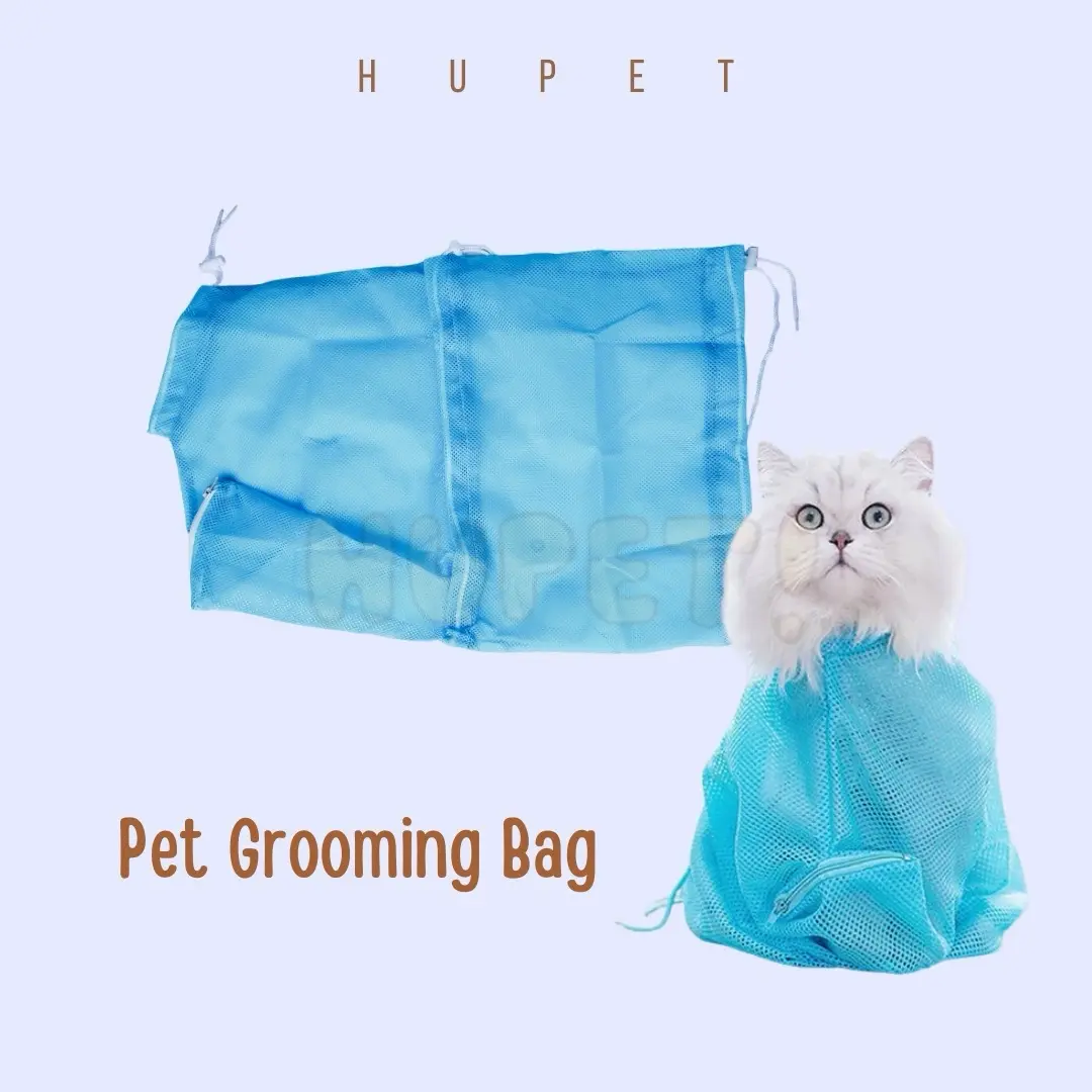 Tas grooming kucing kantong mandi kucing pet grooming bag