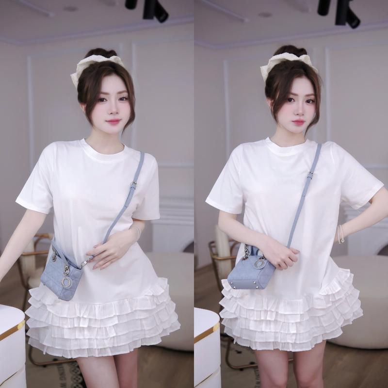 Váy baby doll cổ tròn bèo tầng V29 shop 15