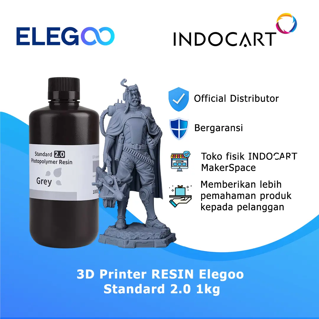3D Printer Resin Elegoo Standard 2.0 High Precision Resin-1kg