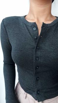 Product Review of VIRGO TOP | Atasan Knit Wanita Korean Top Baju Knit Wanita Lengan Panjang Basic Long Sleeve from م**ج 1