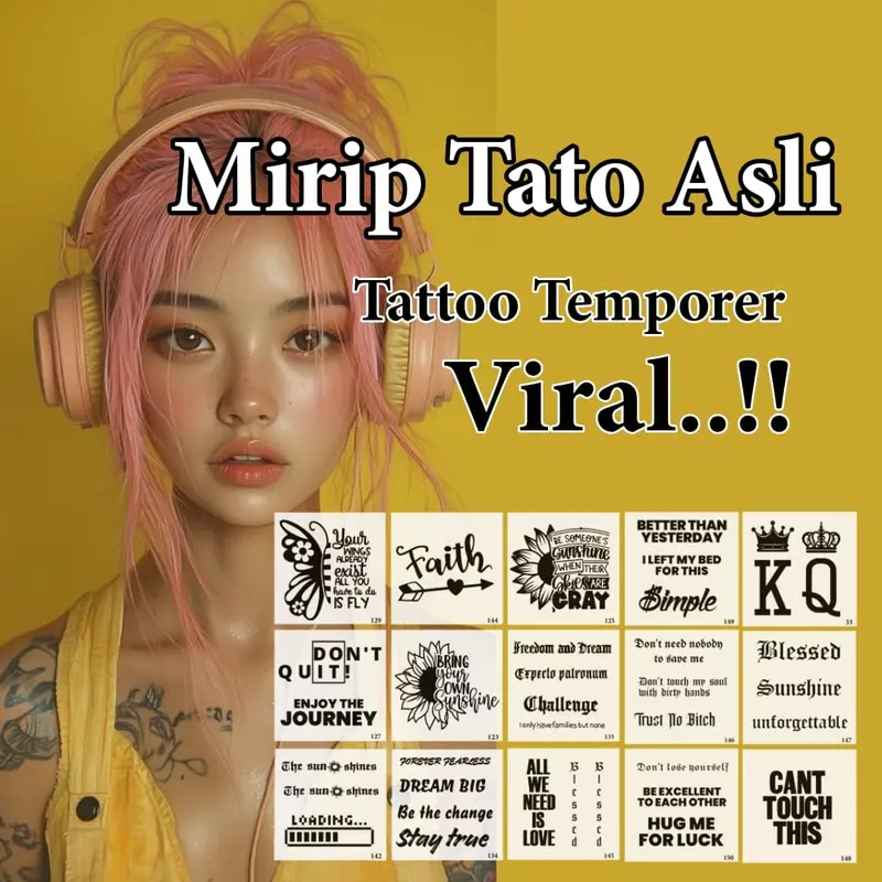 Stiker tato temporer semi permanent motif fruitink 1-30 Tato Galeri 0