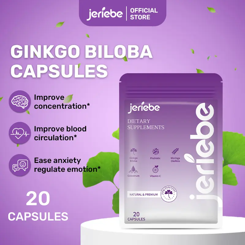 ginkgo biloba l carnitine Jeriebe L-Carnitine Sachets Capsules Supplement 20pcs | Energy Metabolism &  Vitality Support Formula