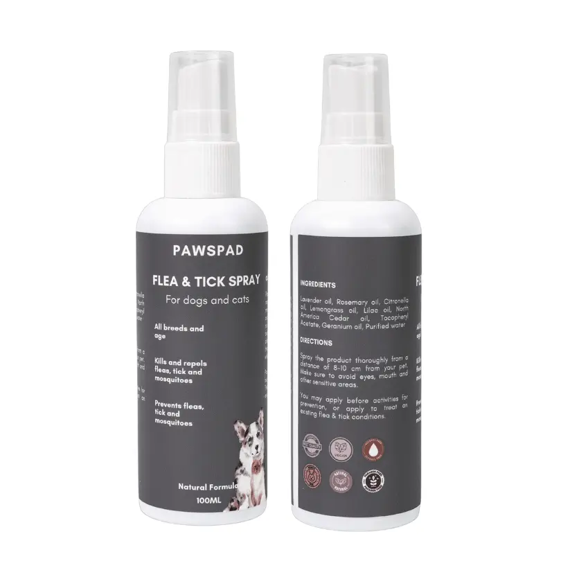 Pawspad Flea and Tick Spray Anti Kutu Bahan Natural dan Vegan untuk Anjing dan Kucing 100ml