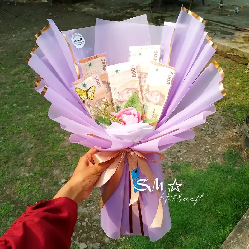 READYSTOCK kerangka buket uang kosongan 5 Lembar isi sendiri Hadiah 3