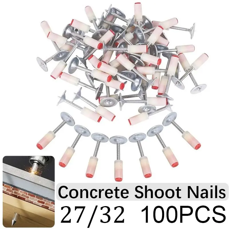 100pcs Paku Beton Ramset Paku Beton Paku Mini Nail Fastening Gun Paku Beton