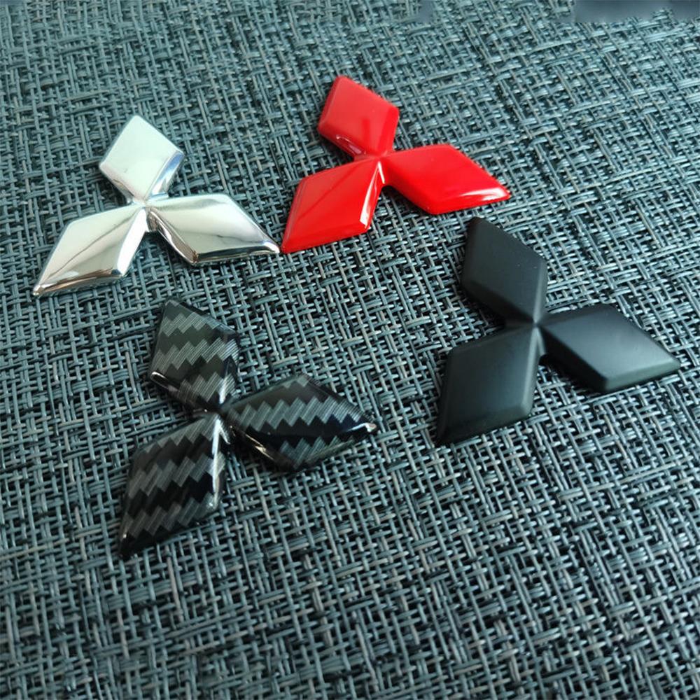 Emblem Mitsubishi 3 Berlian Cover Logo Stir Mobil 46x40mm Bahan ABS Mudah Dipasang Tanpa Lepas Logo Asli Tampilan 3D Elegan Cocok untuk Mitsubishi Xpander/Pajero/Outlander