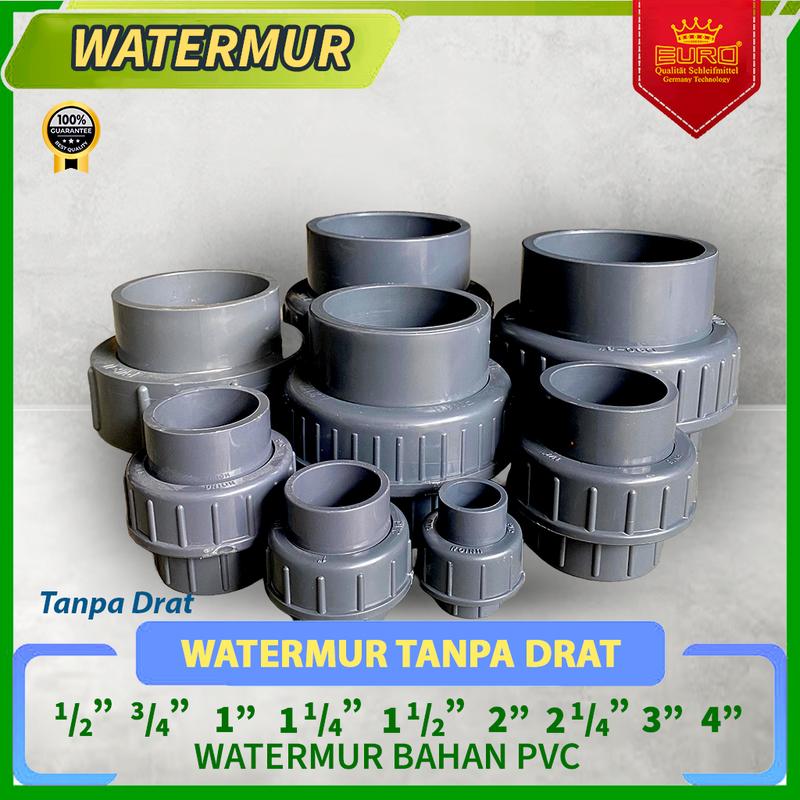Watermur / Union Socket PVC / Sambungan pipa 1/2