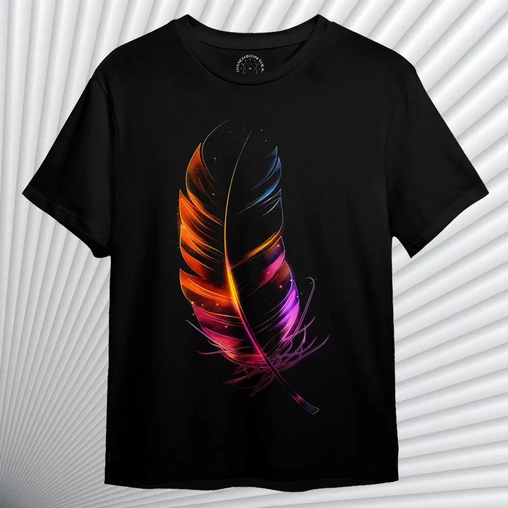 3DimensionWear T-Shirt 3D Radiant feather - DT0268